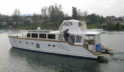 A 42' river catamaran for Danube.